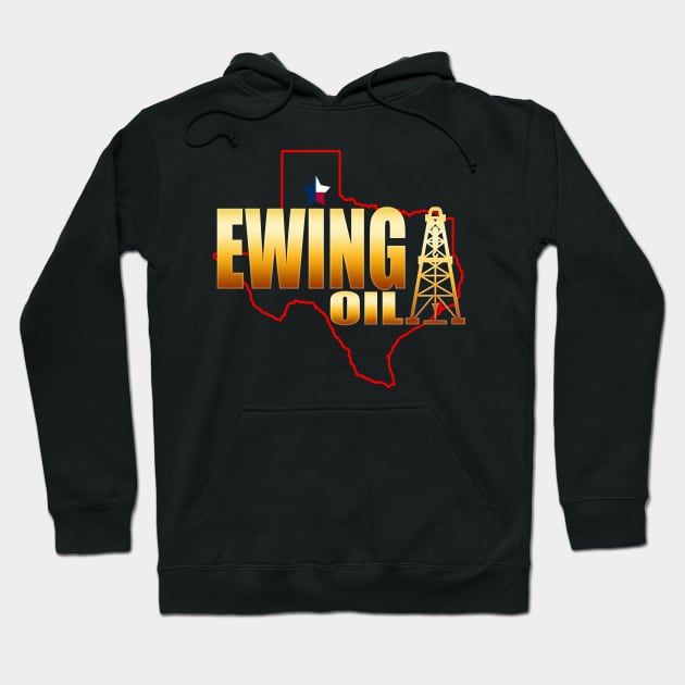 Classic 80's TV Ewing Oil Hoodie by HellwoodOutfitters